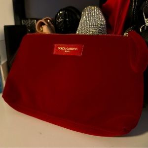 Dolce and Gabbana Beauty Velvet Makeup Bag